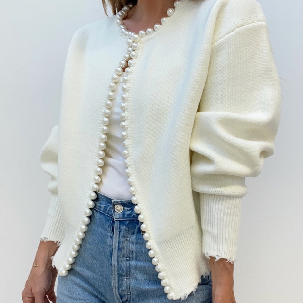 Isabella Pearl Edge Cardigan